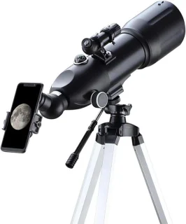 Astronomische reistelescoop refractor 700mm zwart