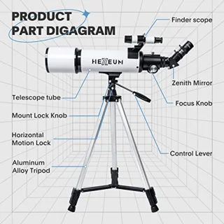 Astronomische telescoop 80/600 mm