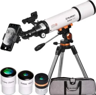 Astronomische telescoop met statief en draagtas