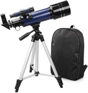 Astronomische telescoop - refractor telescoop - 70 mm diafragma - zwart