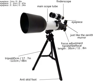 Astronomische telescoop - sterrenkijker - 400mm brandpuntsafstand - oranje