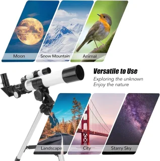 Astronomische telescoop - sterrenkijker - 400mm brandpuntsafstand - zwart