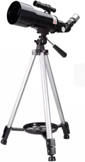 Astronomische telescoop – sterrenkijker refractor 70/400 mm – zilver