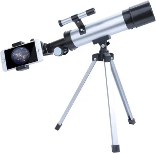 Astronomische telescoop voor beginners - zwart - 360 mm brandpuntsafstand