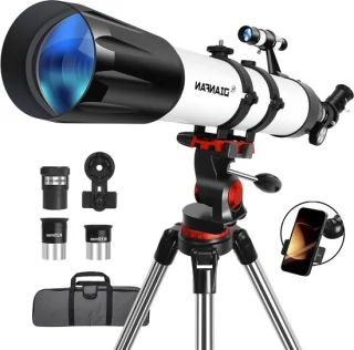 Astronomische telescoop voor kinderen - zwart