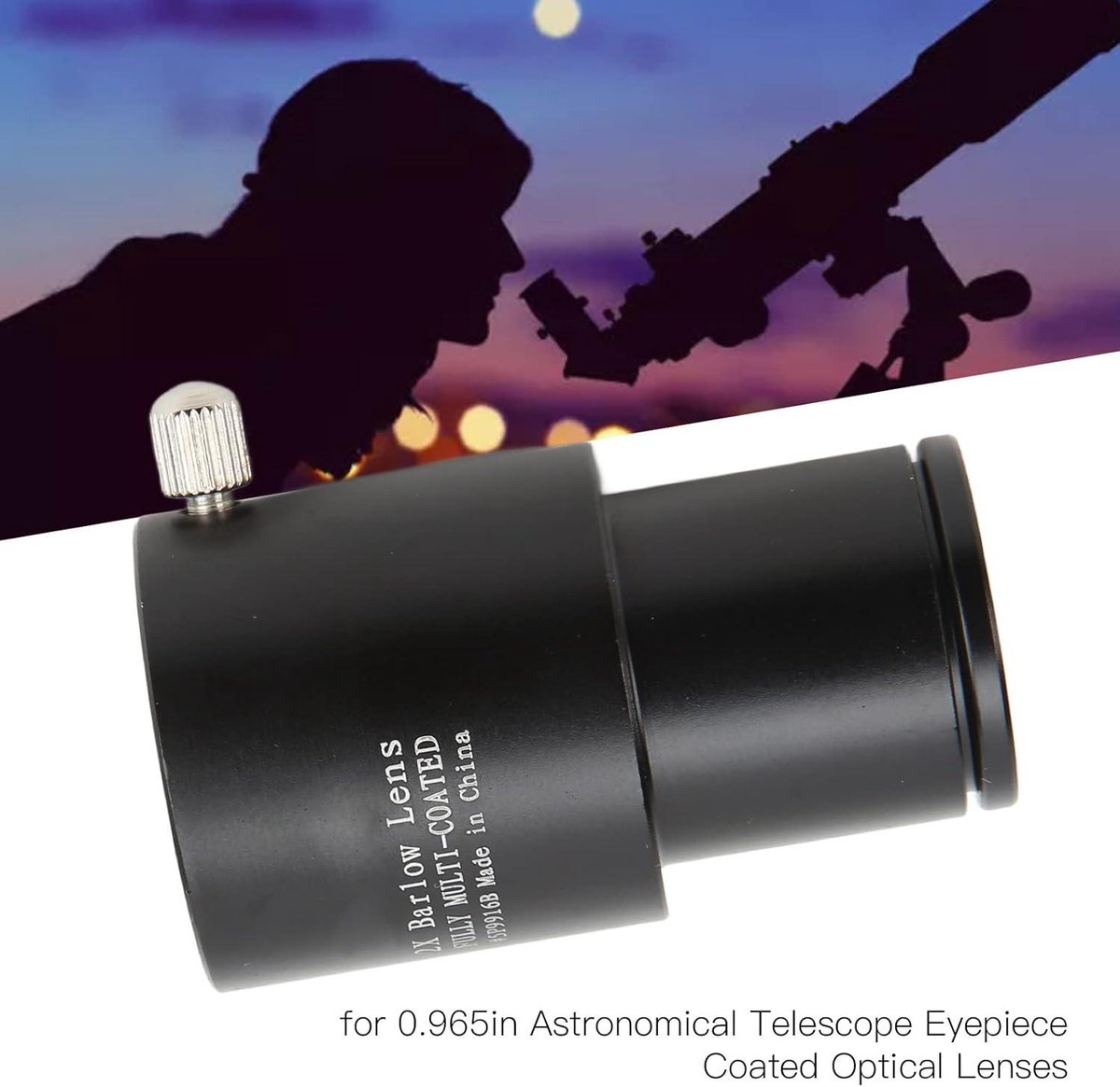 Barlow-lens 2X 245mm FMC voor telescoop