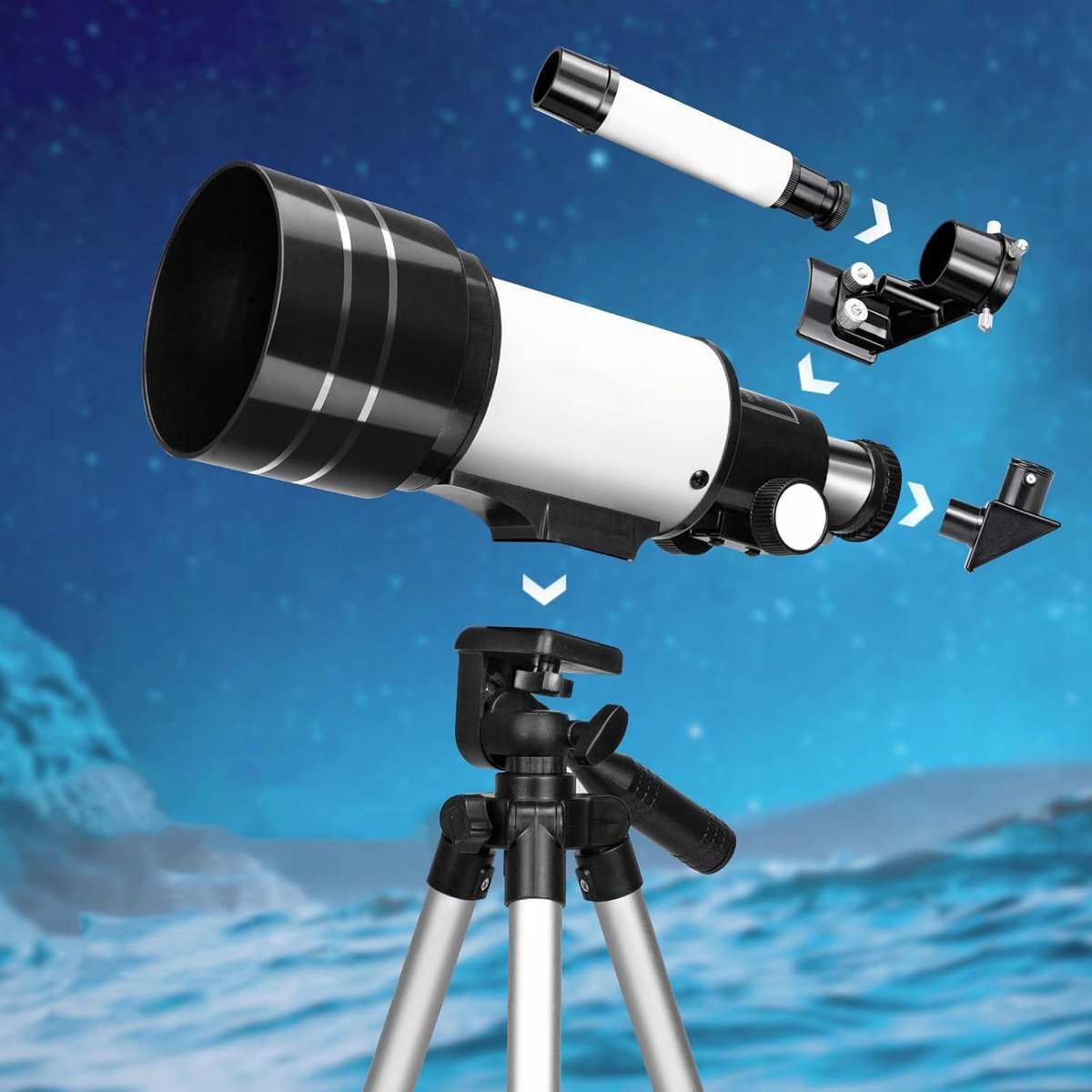 Wat vinden we goed aan de Bedee Kindertelescoop 70mm Refractor met Statief