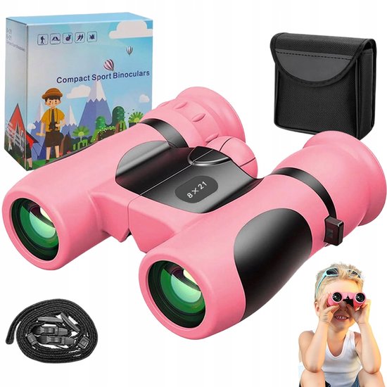 Bedee Kinderverrekijker Roze 8x