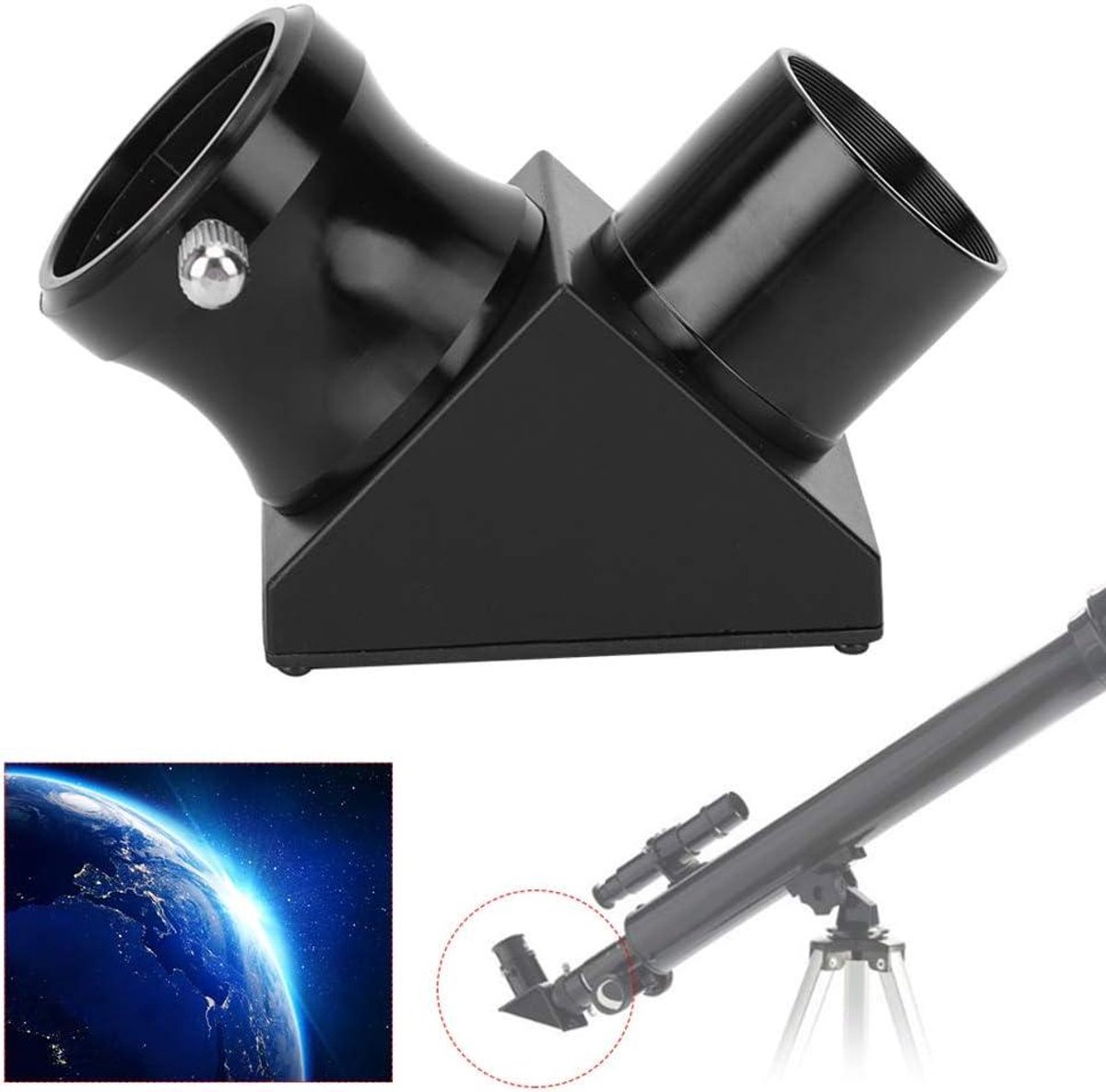 Beeldlens 90° Rechtopstaand 1.25" voor Astronomische Telescoop