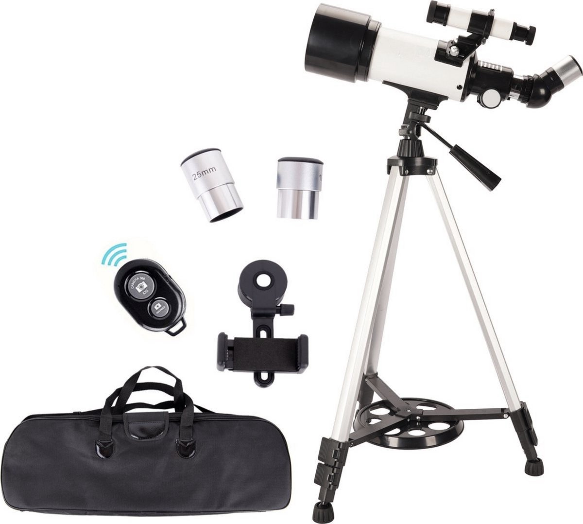 Wat vinden we goed aan de Bluemay Telescoop Travel Bag Telefoon Adapter