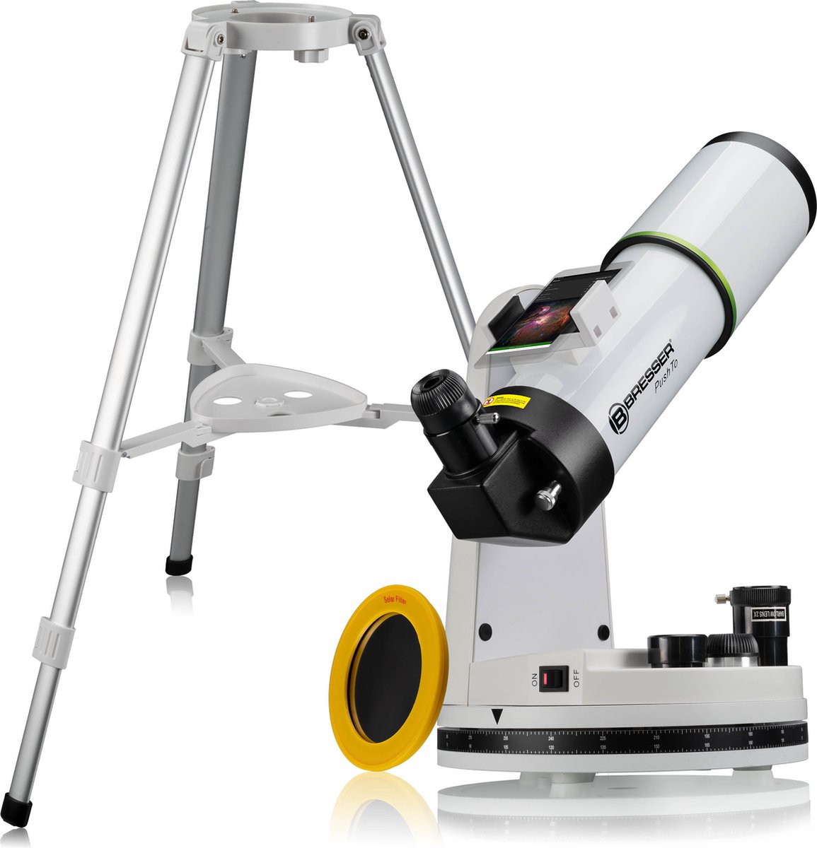 Bresser AR-80/400 PushTo Telescoop met Statief en Zonnefilter