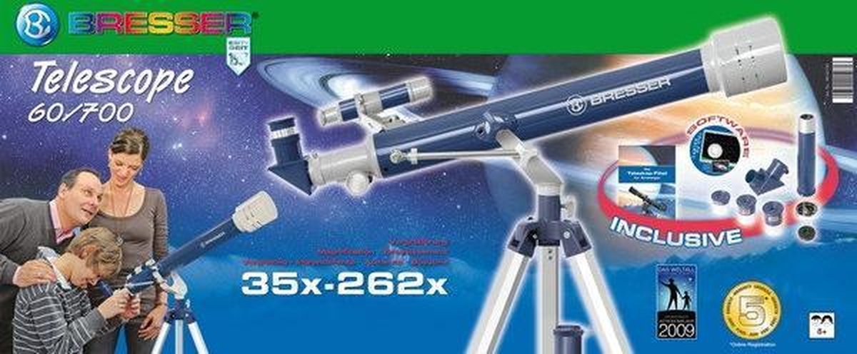 Bresser Junior 60/700 Telescoop Blauw/Grijs