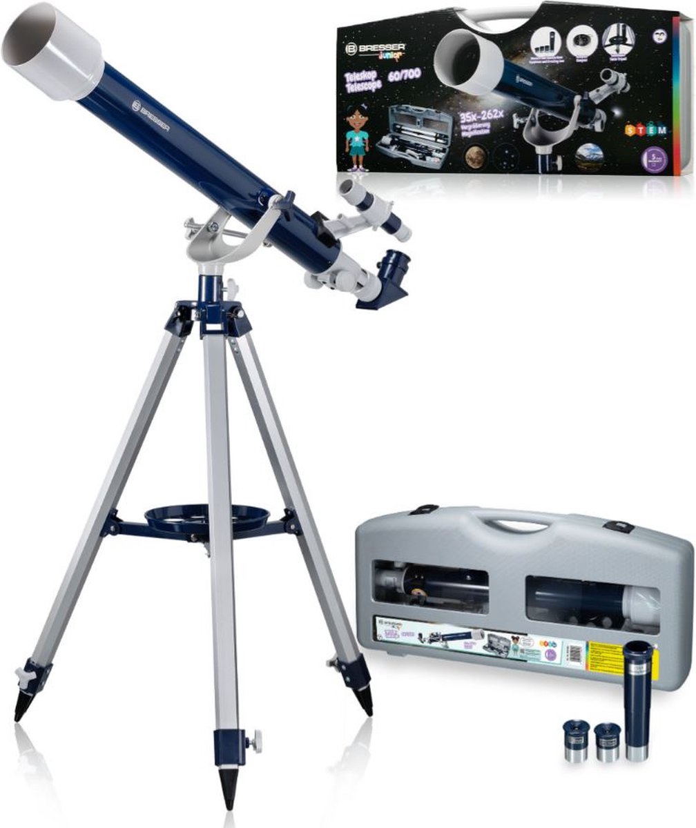 Bresser Junior 60/700 Telescoop Blauw/Grijs
