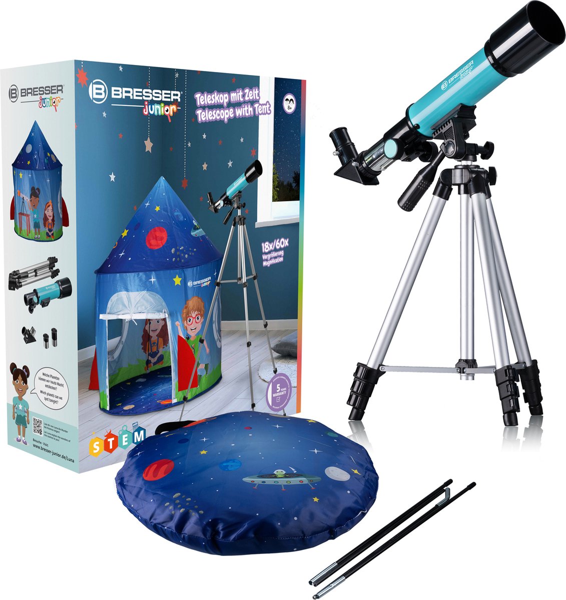 Bresser Junior Telescoop 50/360 Kinder sterrenkijker