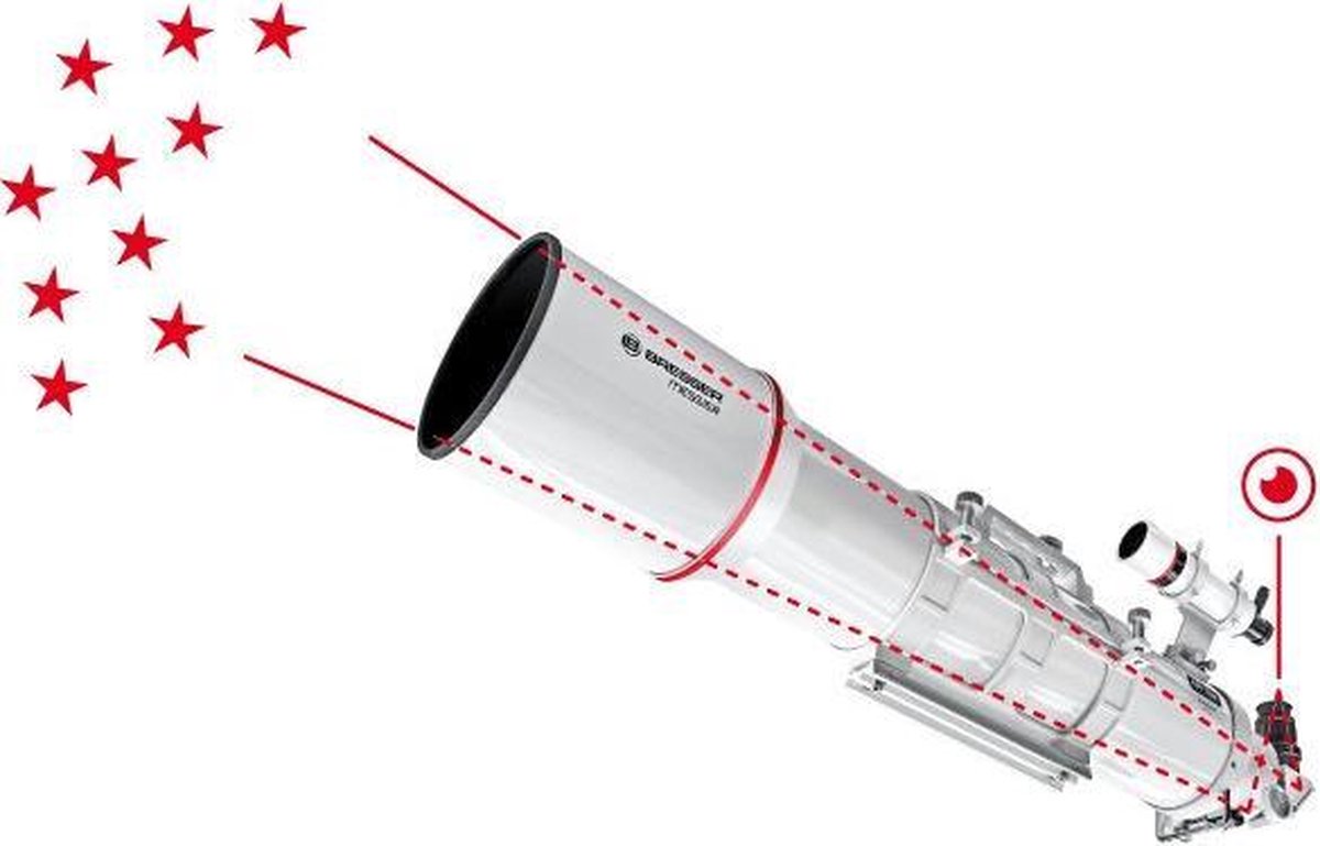 Bresser Messier Ota AR-90/900 Telescoop Wit Aluminum