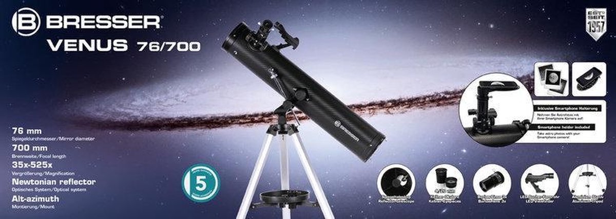 Bresser Venus 76/700 AZ Telescoop
