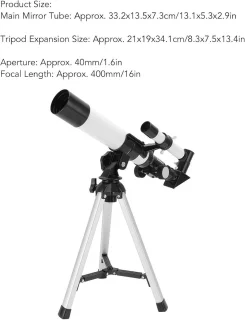 Cosensi - Astronomische telescoop 40 mm / 400 mm