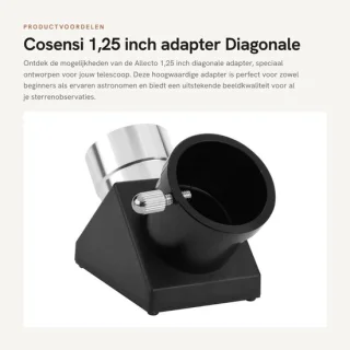 Dailygoods 1,25 inch diagonale telescoopadapter