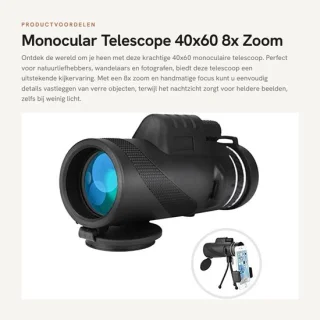Dailygoods monoculaire telescoop 40x60