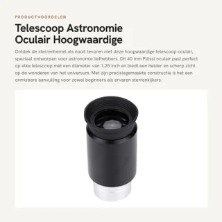 Dailygoods telescoop oculair 40 mm - 1,25 inch