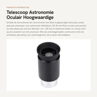 Dailygoods telescoop oculair 40 mm, 1,25 inch