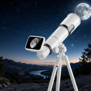 Digitale telescoop met 4,5 inch HD-scherm en statief