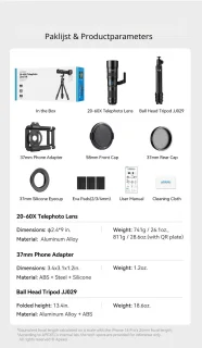 DrPhone APEX Telezoom-X Smartphone Telelens