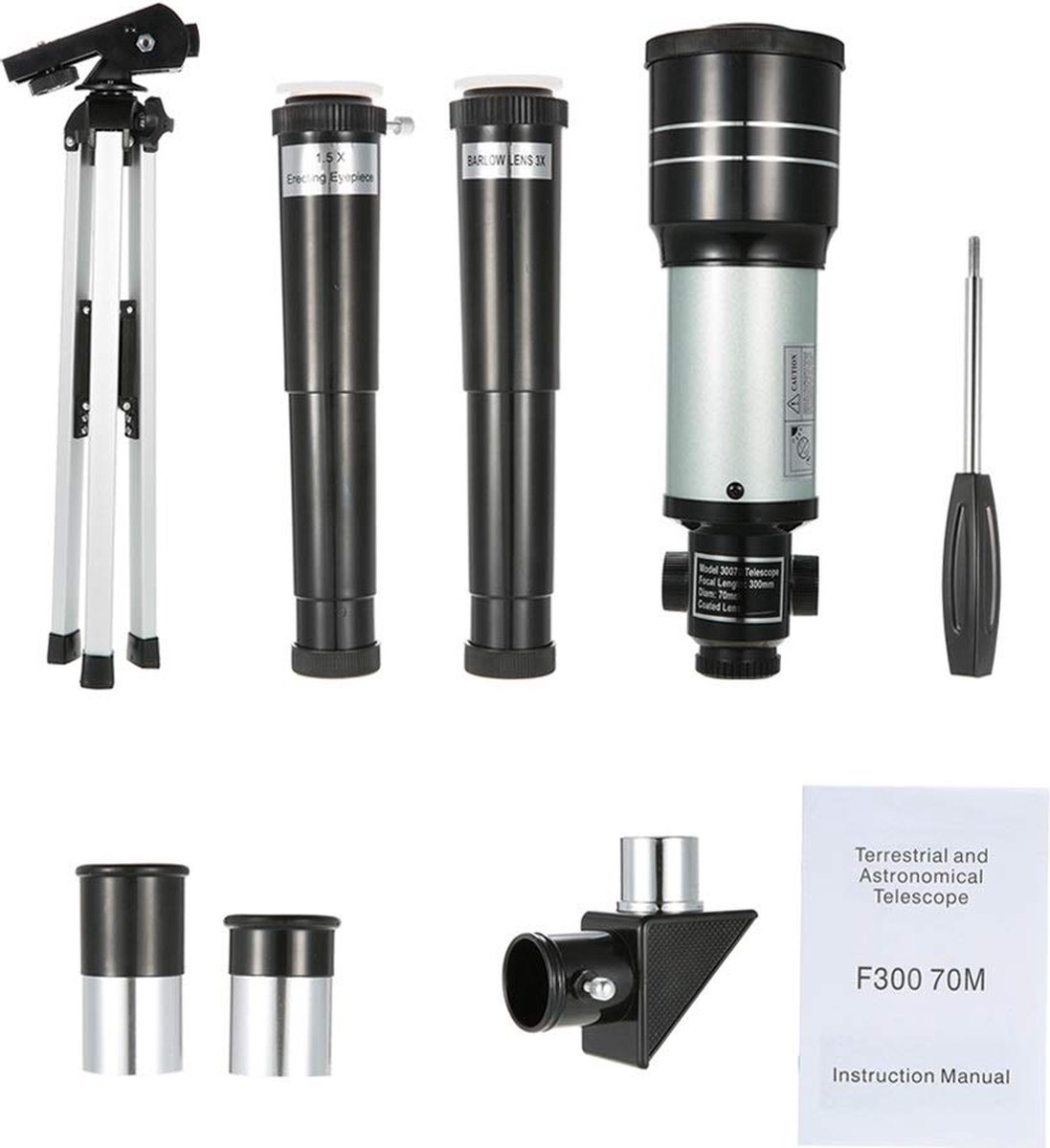 DrPhone SUPERNOVAX1 70/400MM Telescoop Cyaan