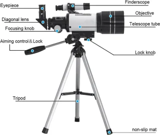 DrPhone SUPERNOVAX1 70/400MM Telescoop Cyaan