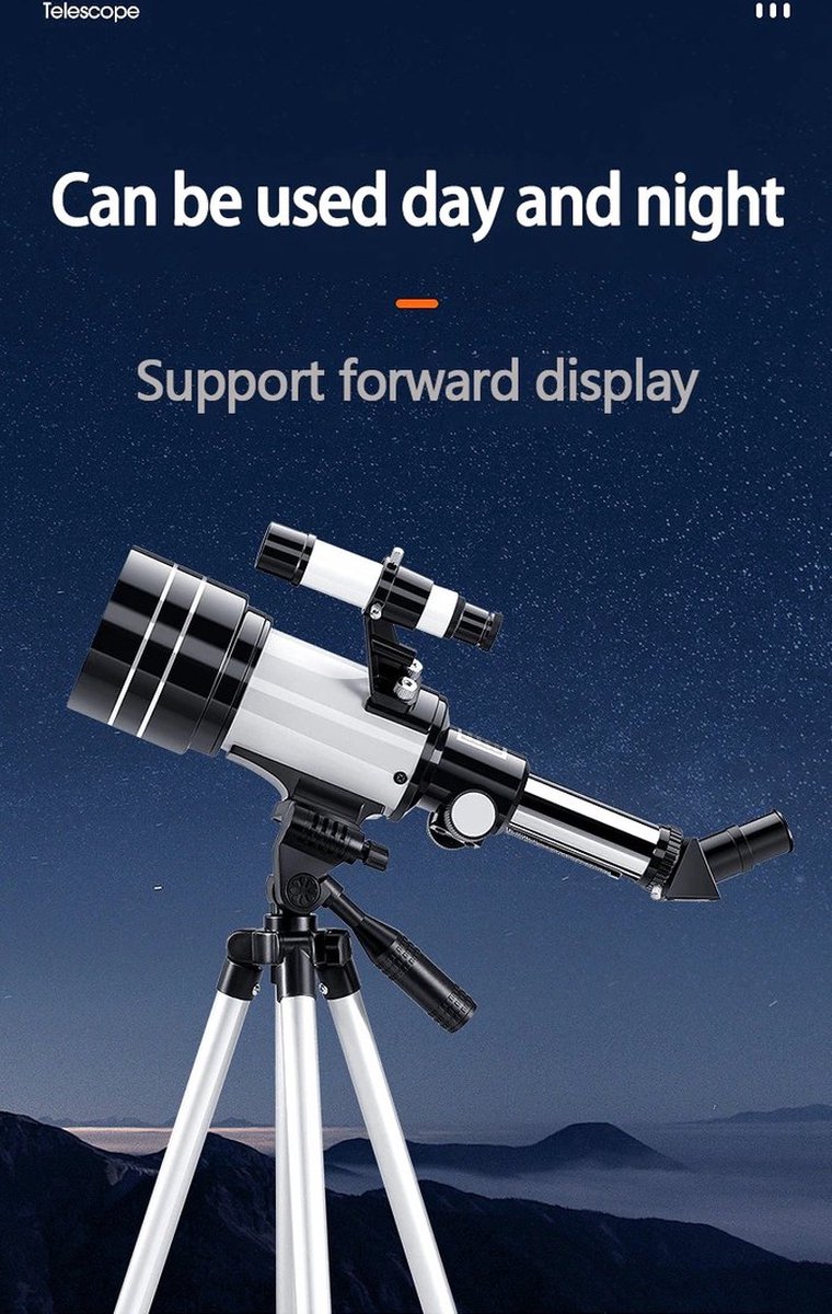 DrPhone SUPERNOVAX2 Junior HD Telescoop 300x70mm Cyaan