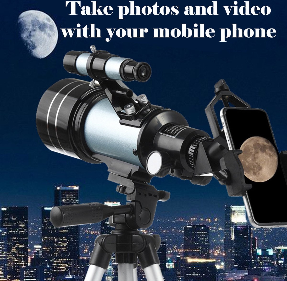 DrPhone SUPERNOVAX2 Junior HD Telescoop 300x70mm Cyaan