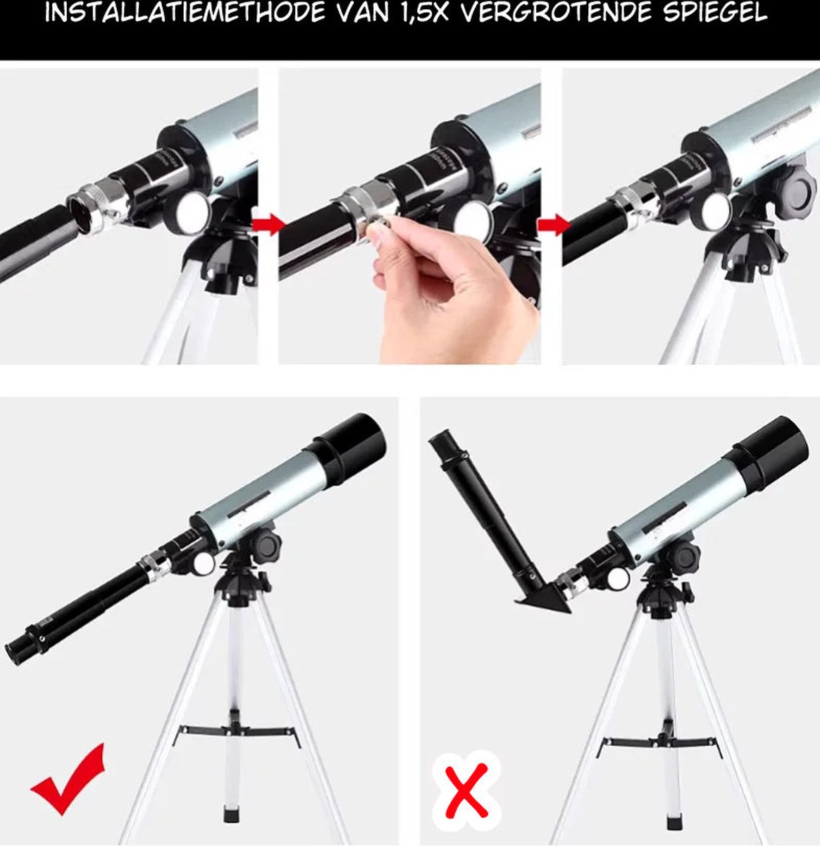 DrPhone SuperNovaX3 Telescoop 50/360MM Met Statief