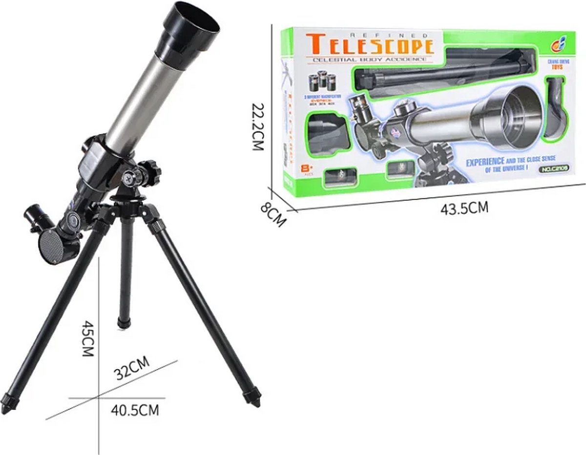 DrPhone SuperNovaX4 Kinder Telescoop Zilver