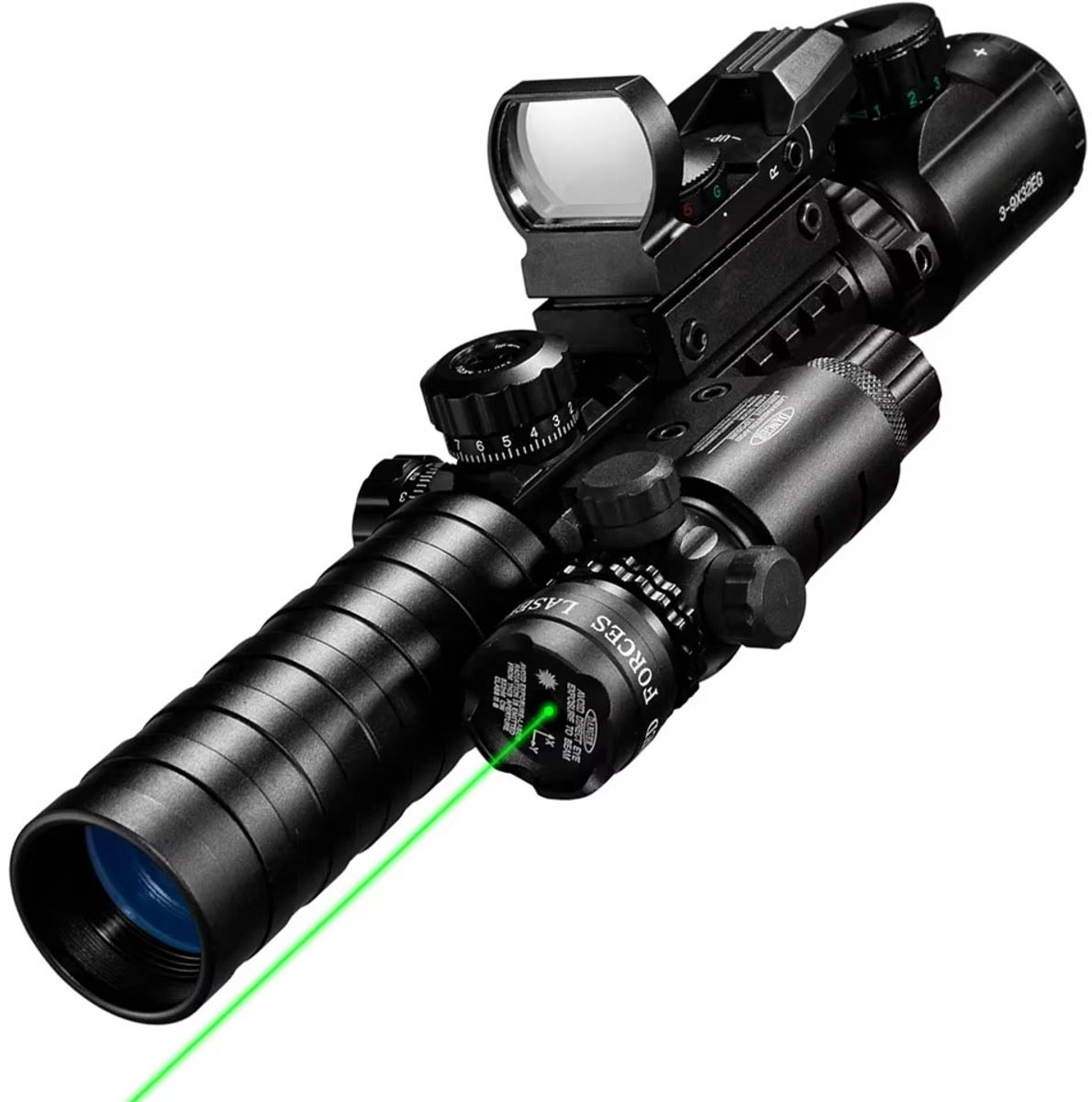 De EG 3-9x32 Jachtkijker Combo Groen in één oogopslag