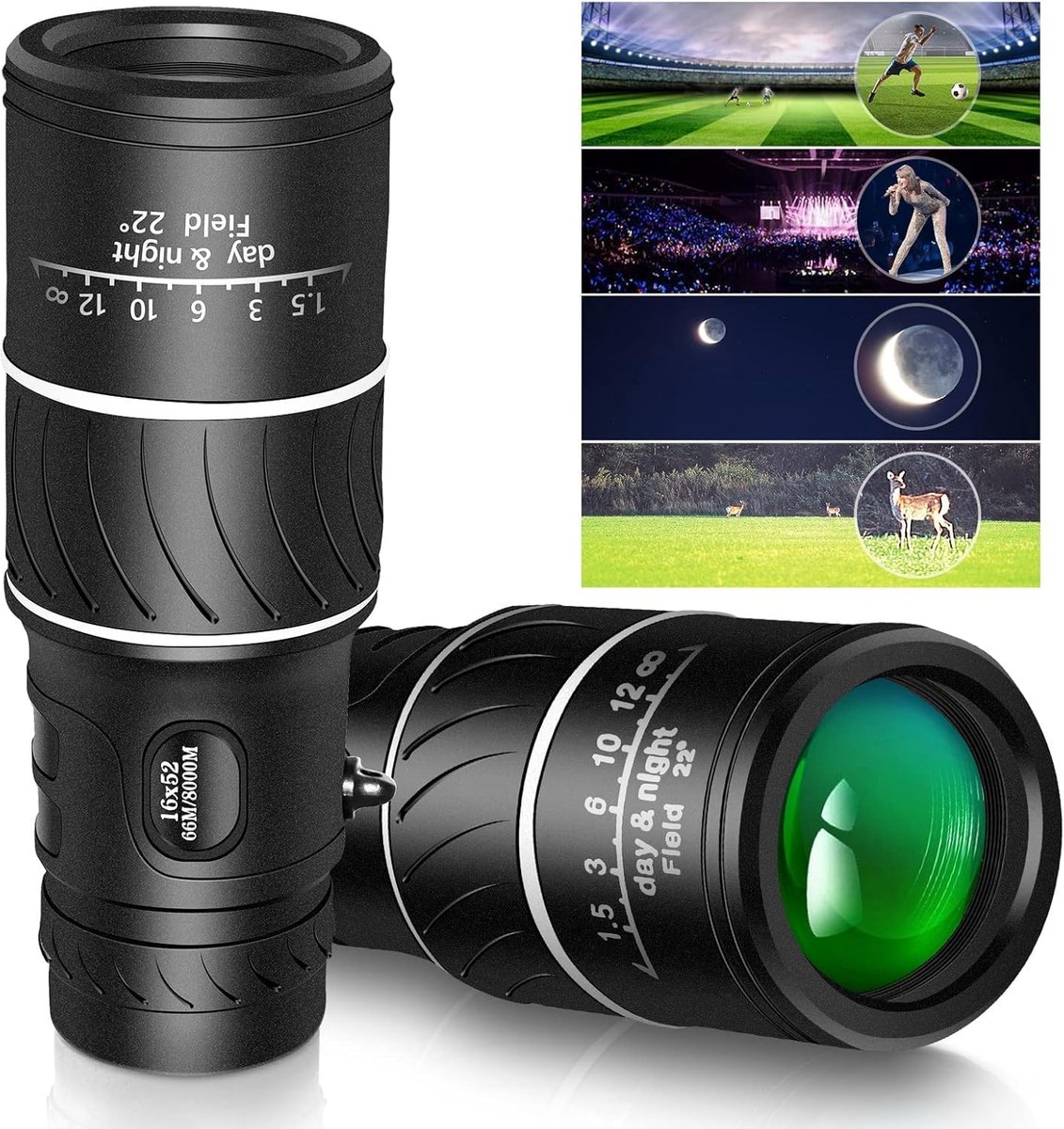 Wat vinden we goed aan de High Power 16x52 Compact Monoculair Telescoop BAK4 Prisma