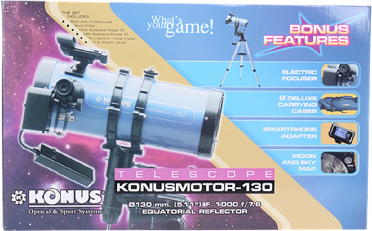 Konus Konusmotor-130 Spiegeltelescoop 130/1000