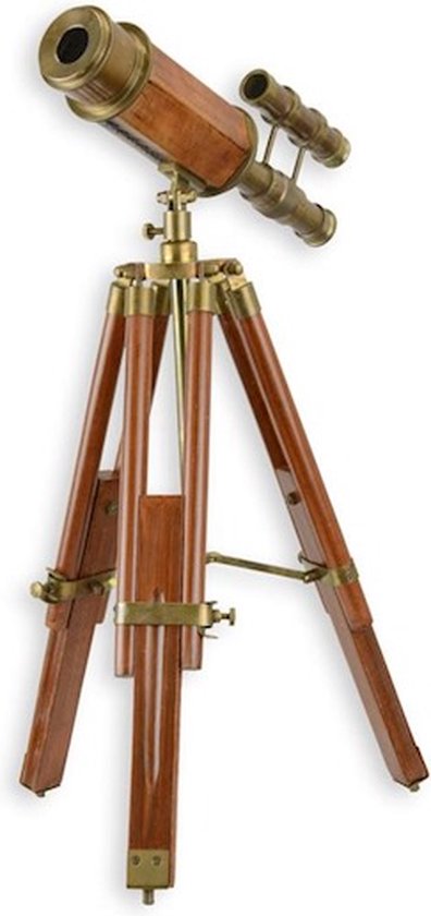 Koper Kijker Houten Standard Telescoop 28x28x53