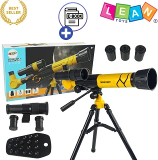 LEAN Toys Wetenschappelijke Telescoop – Educatieve Astronomie Set