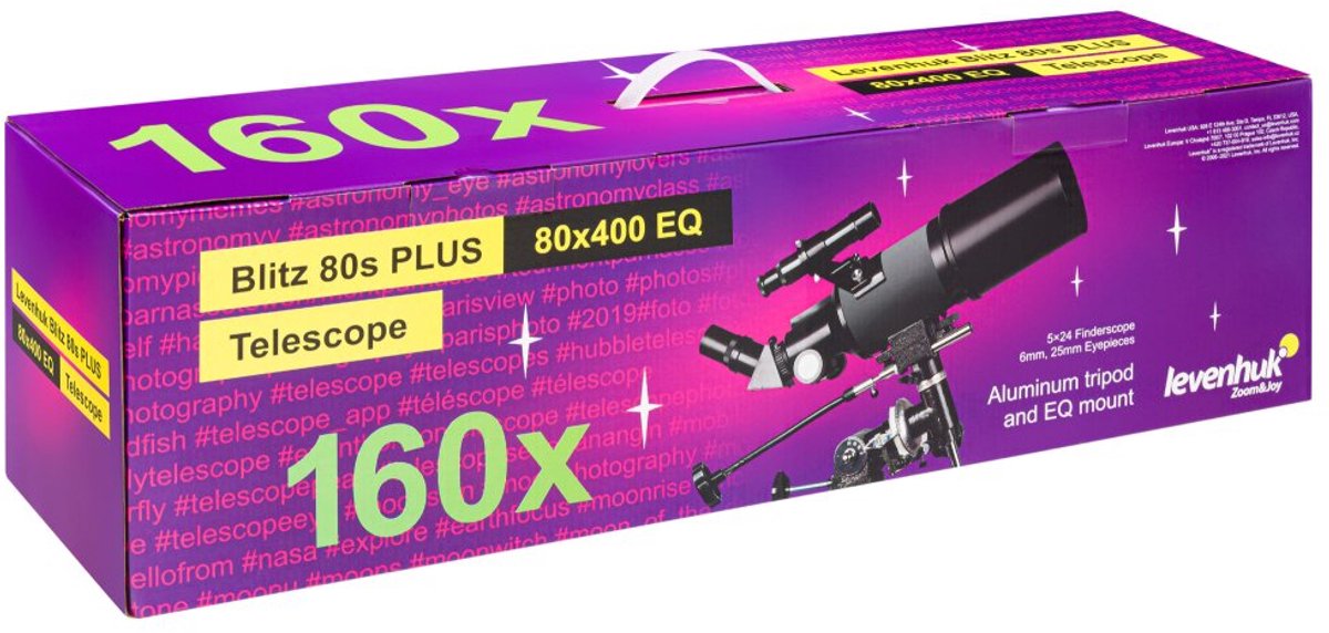 Levenhuk Blitz 80s PLUS telescoop