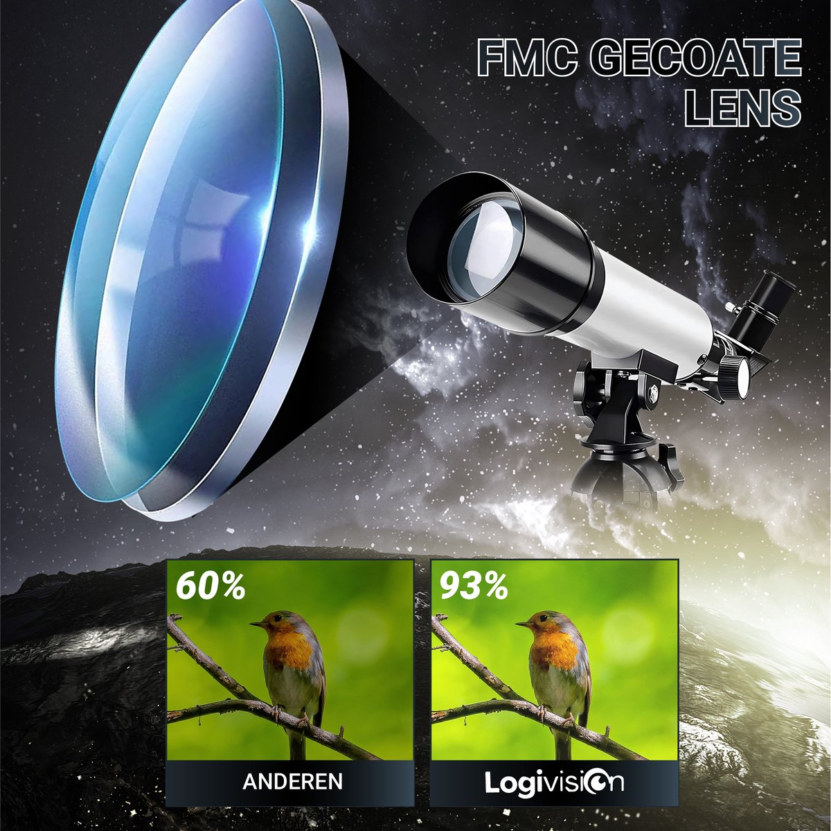Logivision F50M Telescoop 90X