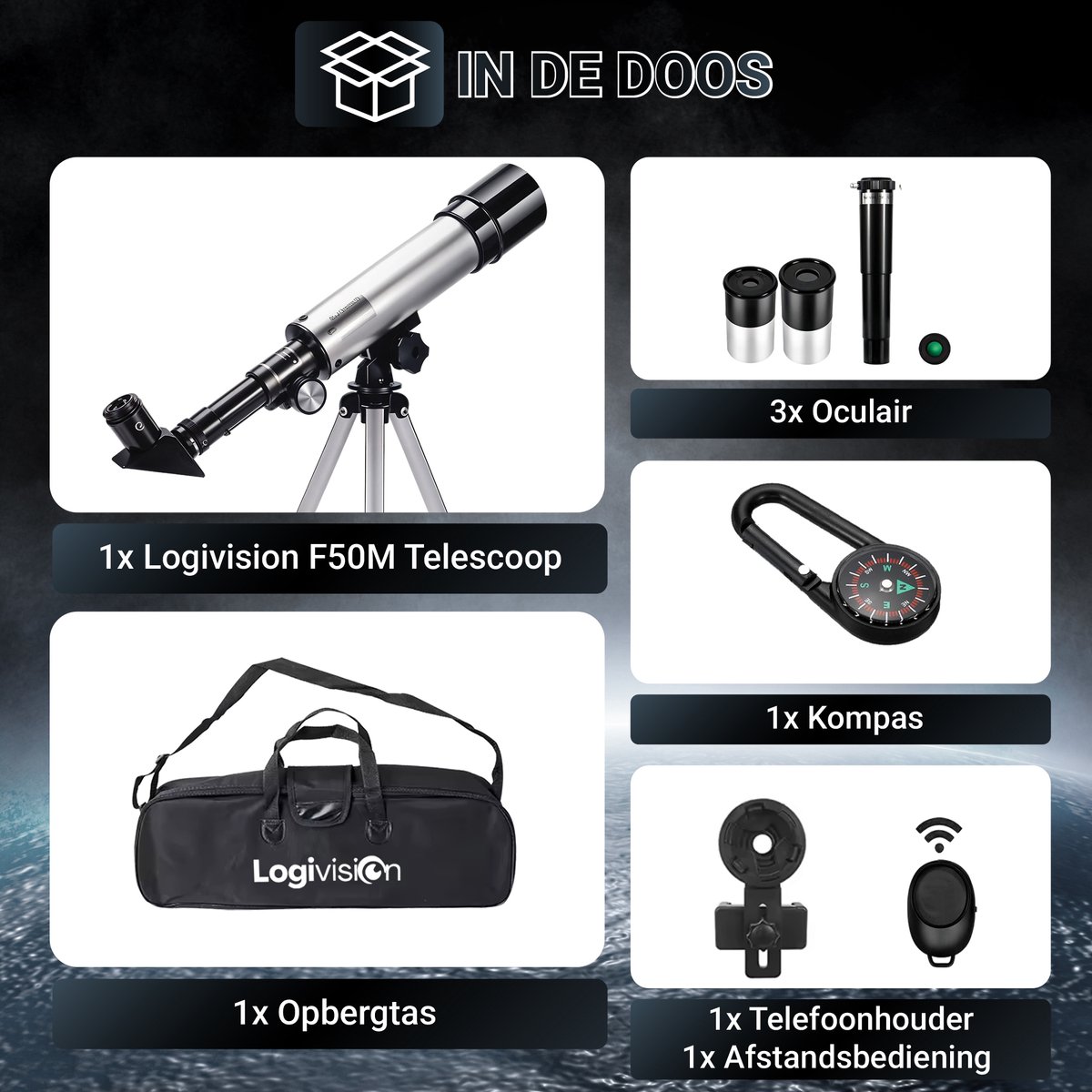 Logivision F50M Telescoop 90X