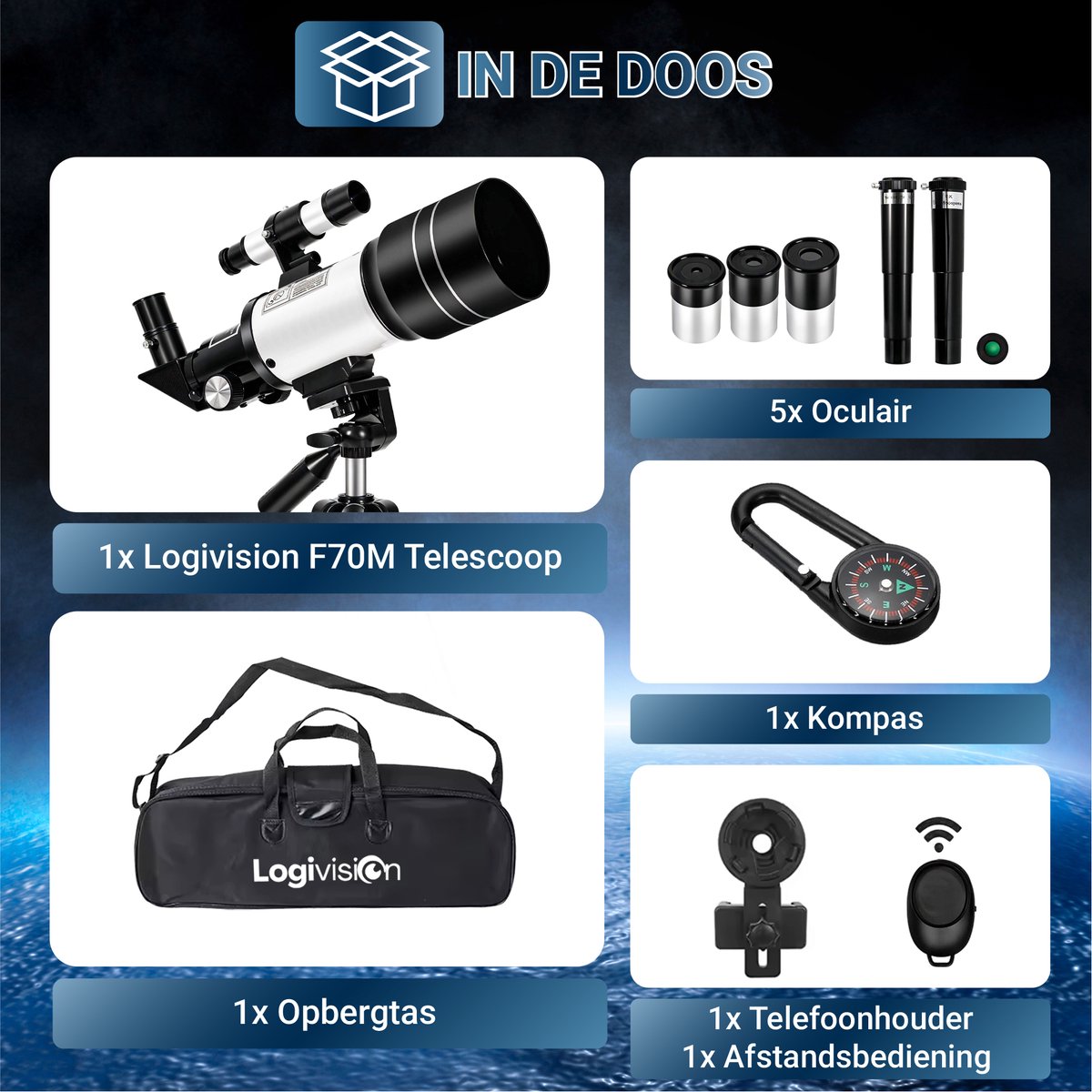 Logivision F70M Telescoop 300X