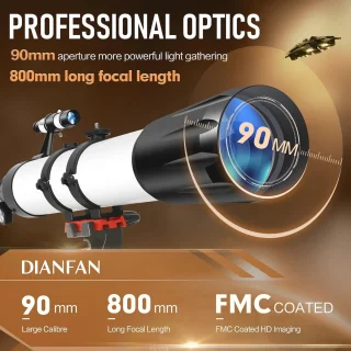 Merknaam 90 mm Refractortelescoop
