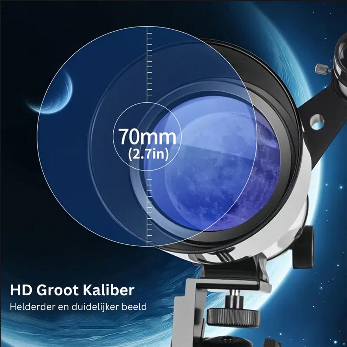 MKSS® Sterrenkijker Telescoop Zwart-Wit met Statief en Tas