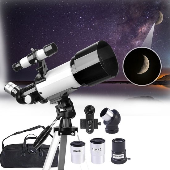 MKSS® Sterrenkijker Telescoop Zwart-Wit met Statief en Tas