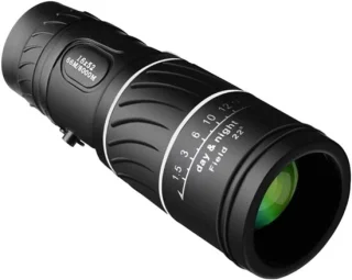 Monoculaire verrekijker 16x52 - enkelbuis telescoop - zwart
