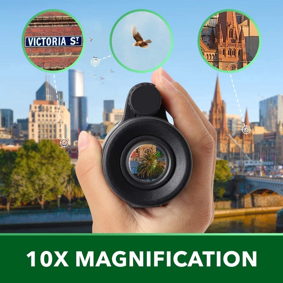Monokijker 10x draagbare telescoop