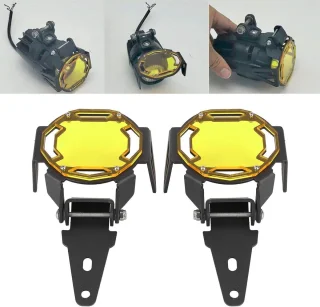 Motorfiets Mistlamp Beschermkap - R1200GS / R1250GS Adventure LC - Geel