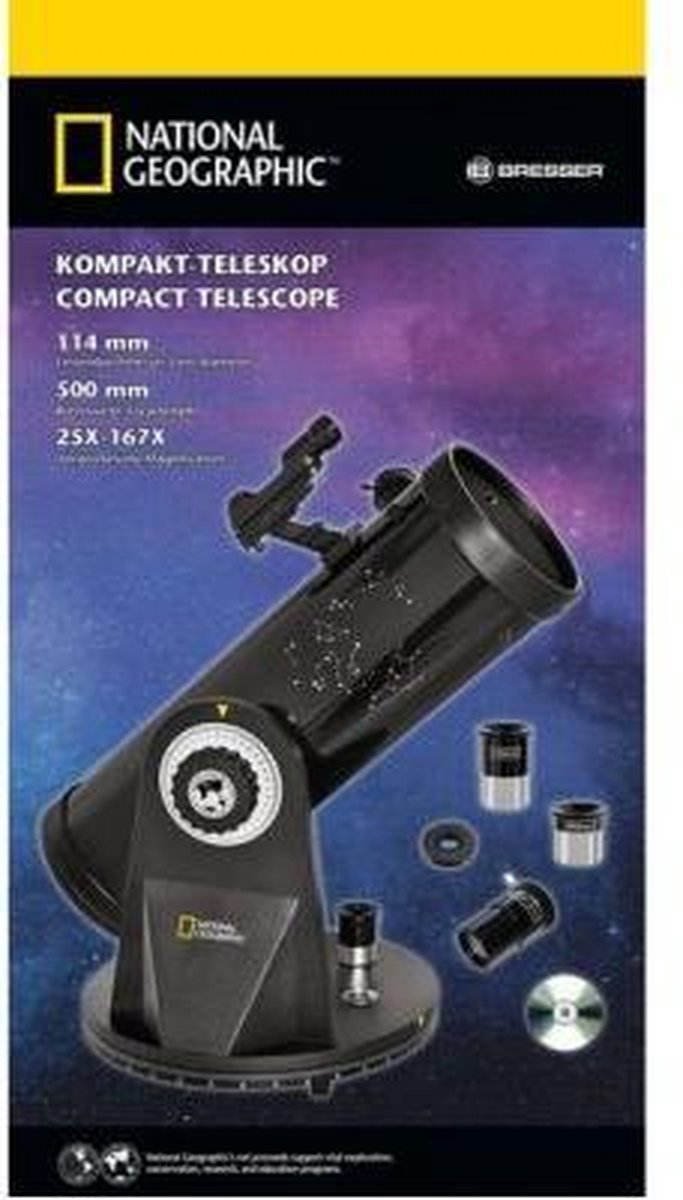 National Geographic 114/500 Telescoop