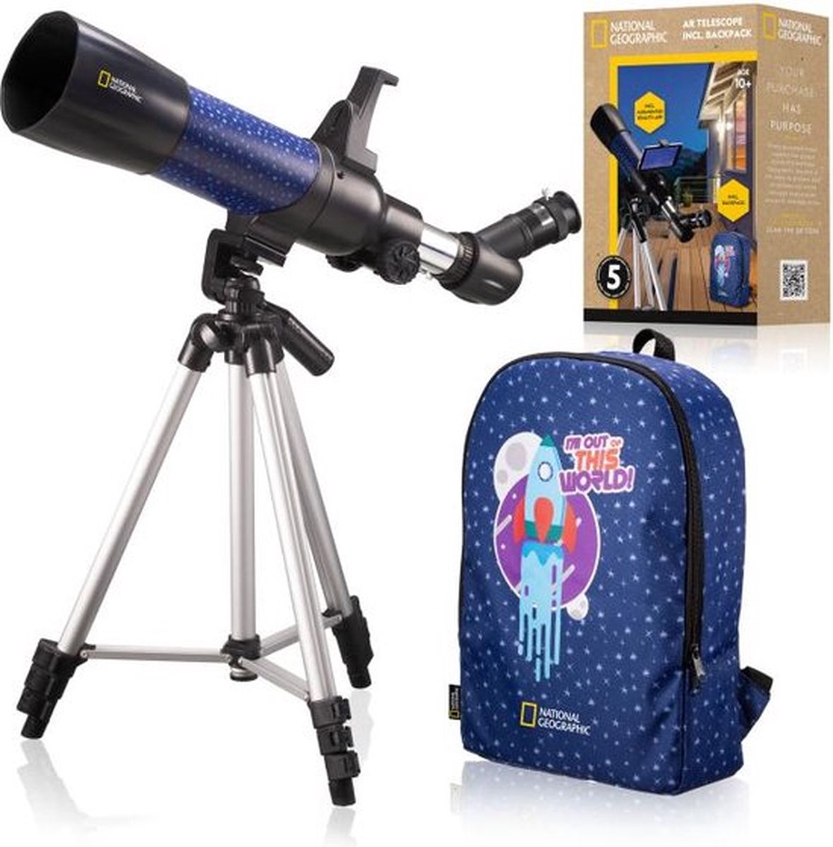 National Geographic 70/400 Kindertelescoop met AR-app